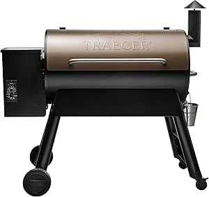 Traeger Pro 34 bronze pellet grill and smoker — full unit exterior