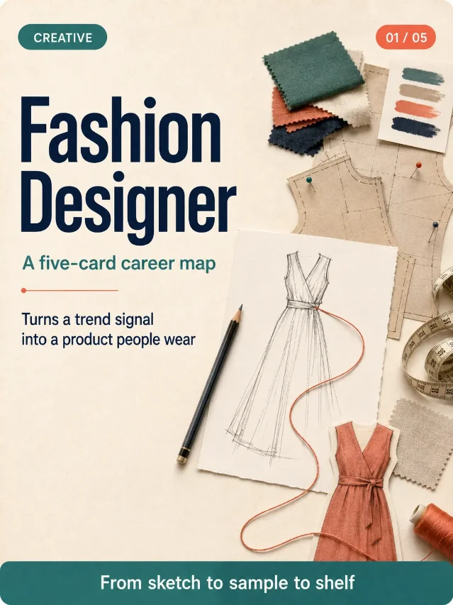 Fashion Designer Career Map