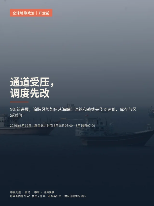 开盘前五条：通道受压，调度先改