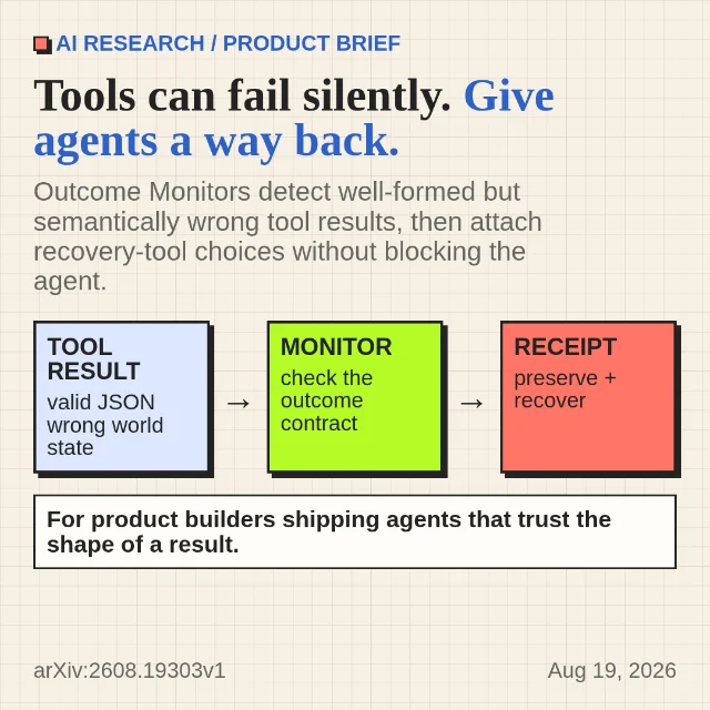 Tools can fail silently. Give agents a way back.