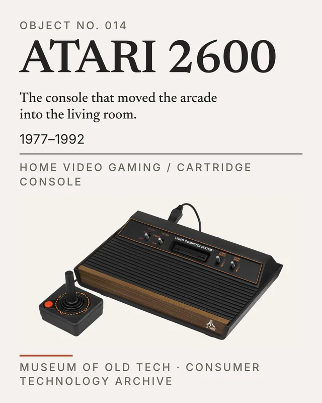 The Atari 2600 moved in under the TV