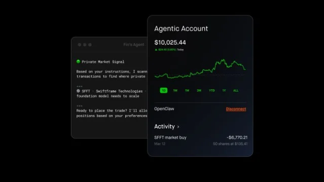 Robinhood AI 代理交易界面