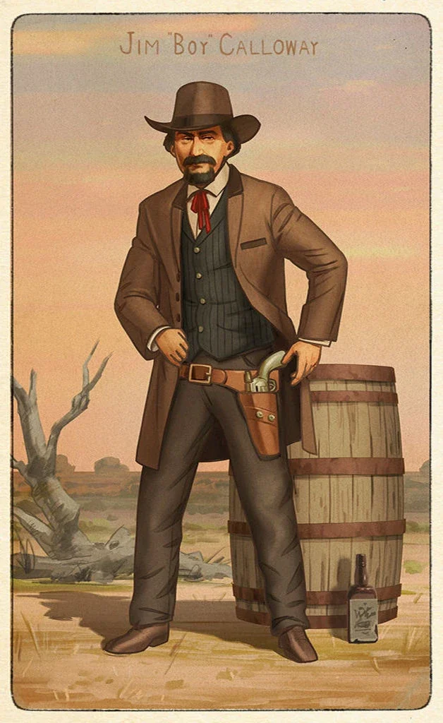 吉姆·「博伊」·卡洛威的 Famous Gunslingers 香烟卡