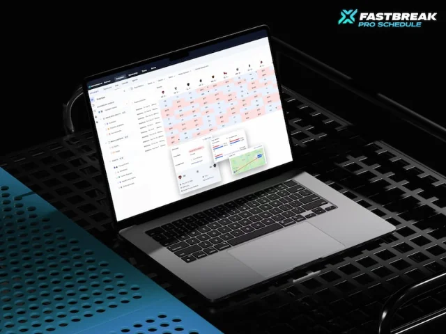 Fastbreak Pro Schedule 界面,机器学习赛程编排平台