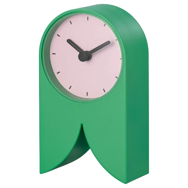 FLODKRÄFTA green and pink desk clock