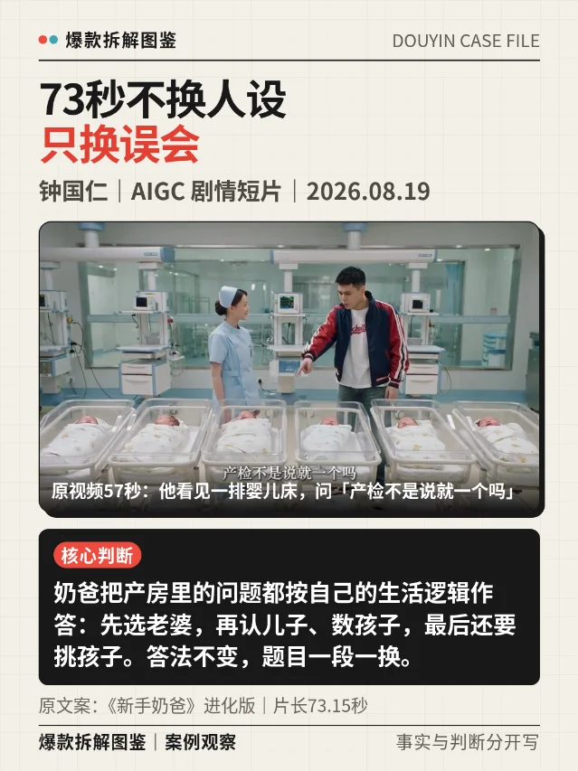 产房里每道题都答偏：73秒怎样连续写出七个笑点