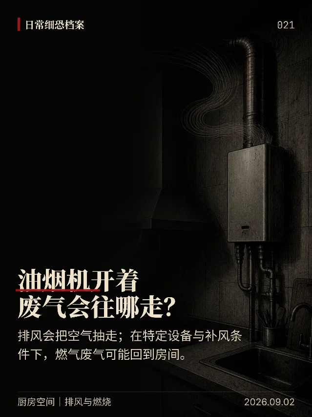 油烟机开着，废气会往哪走？