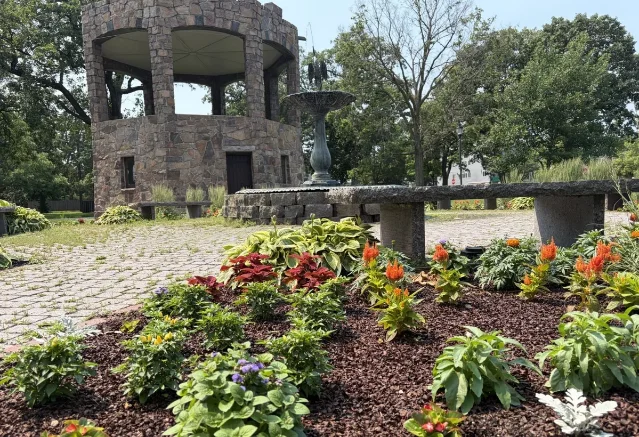 Flower beds at Barden Park