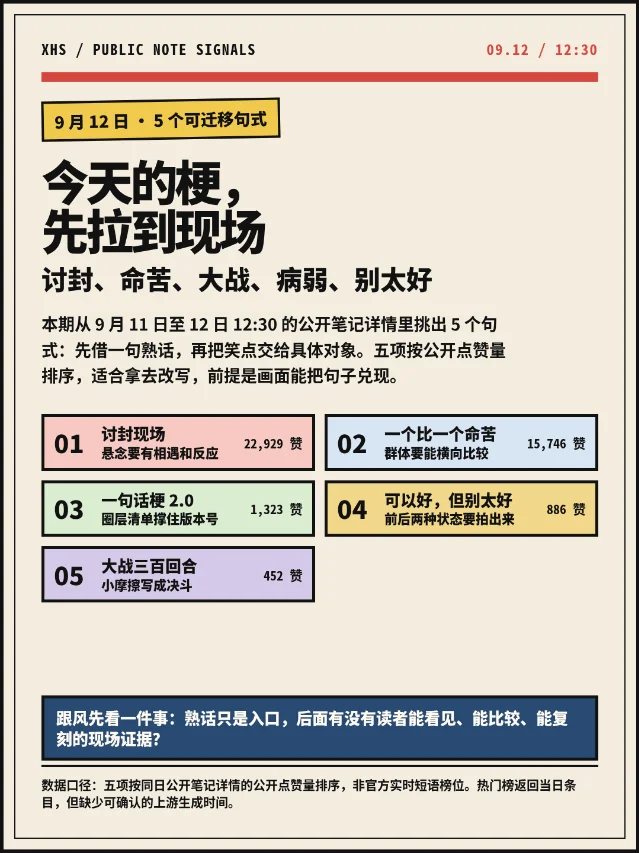 9月12日，先把熟话拉到现场