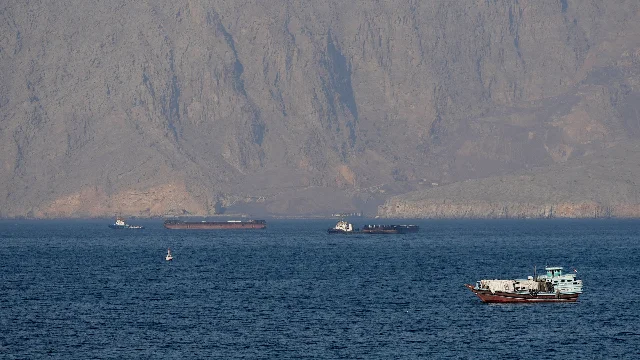 Tankers in the Strait of Hormuz