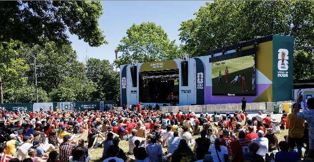 FIFA Fan Festival Vancouver stage at Hastings Park
