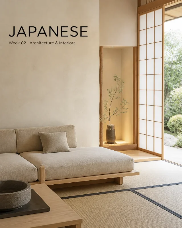 Japanese mood board · Week 02