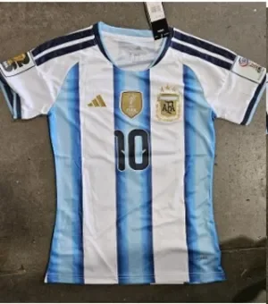 A counterfeit Argentina football jersey seized by CBP in Houston.