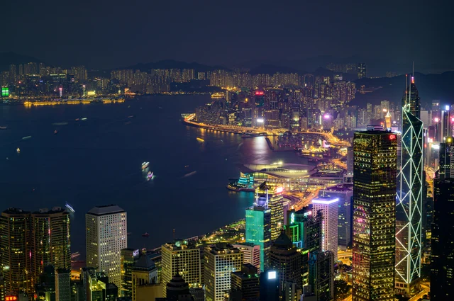 香港夜景金融区