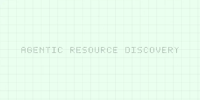 Abstract visual for Agentic Resource Discovery connecting agent capabilities