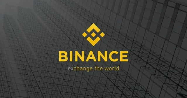 Binance brand image — "exchange the world"