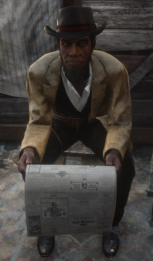 安东尼·福尔曼在《Red Dead Online》中的人物画面