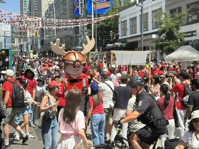 Canada fans in Vancouver