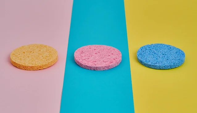 Colorful kitchen sponges