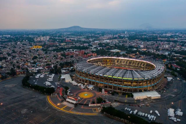 Mexico City Stadium under World Cup lights