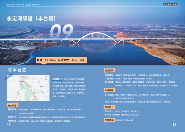 永定河绿道(丰台段)路线海报