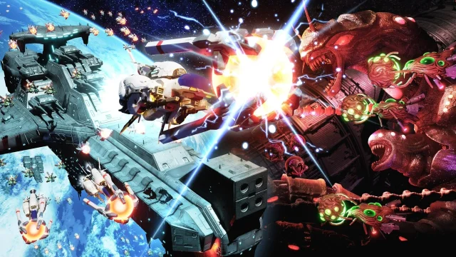 R-Type Tactics I • II Cosmos battle scene