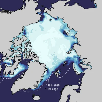 Arctic sea ice concentration and anomaly in June 2026.