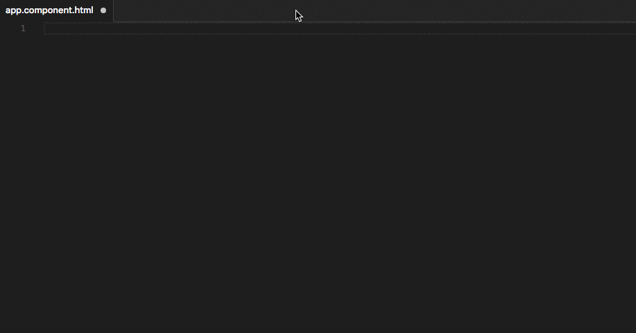 Angular Language Service demo showing template autocomplete, hover type info, and go-to-definition in action