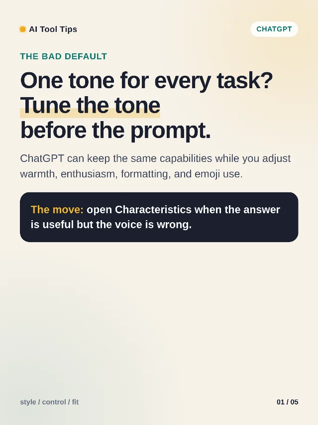 Make ChatGPT sound more like you