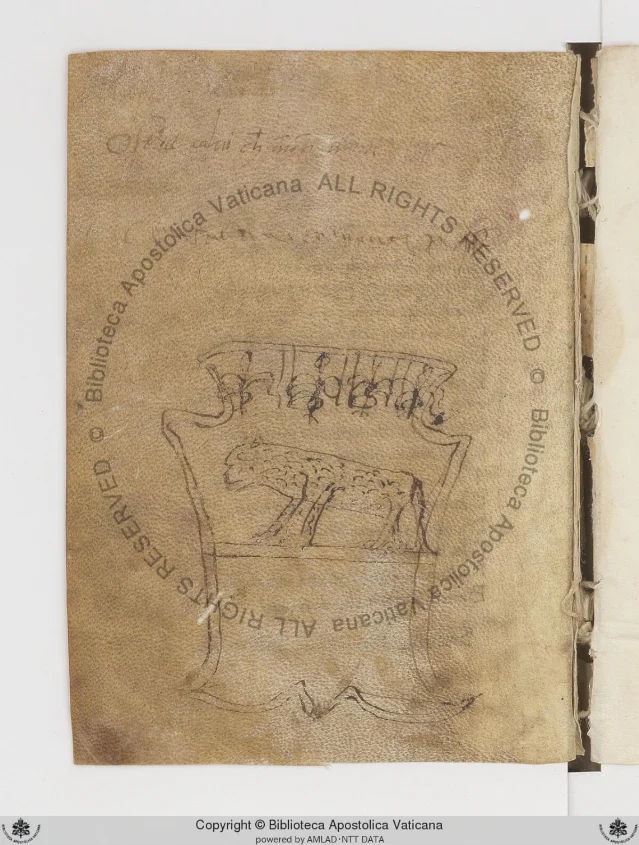 Final text folio of Ott.lat.2892 (f.57v), showing the closing lines of the Triumphus Aeternitatis in Italian vernacular script