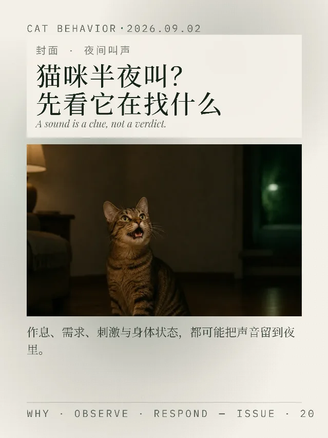 猫咪半夜叫？先看它在找什么