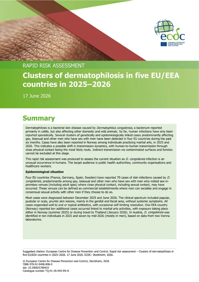 ECDC dermatophilosis 快速风险评估封面