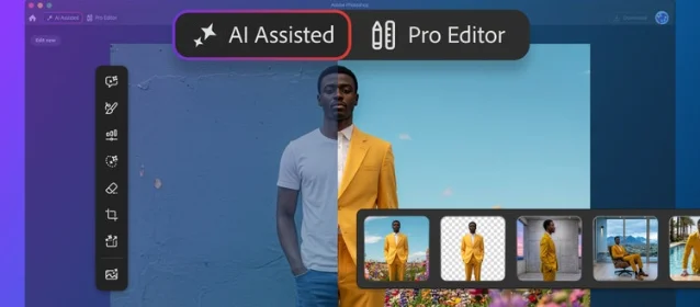 Photoshop's AI Assisted Editor and Pro Editor modes