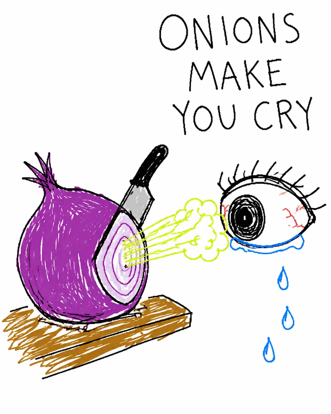 Onions make you cry.