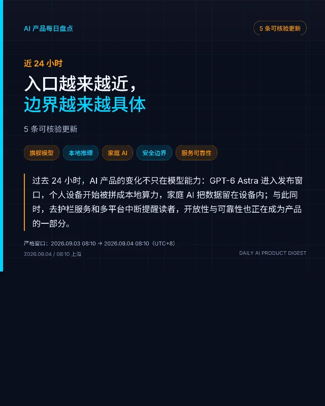 AI 产品每日盘点｜入口更近，边界更具体