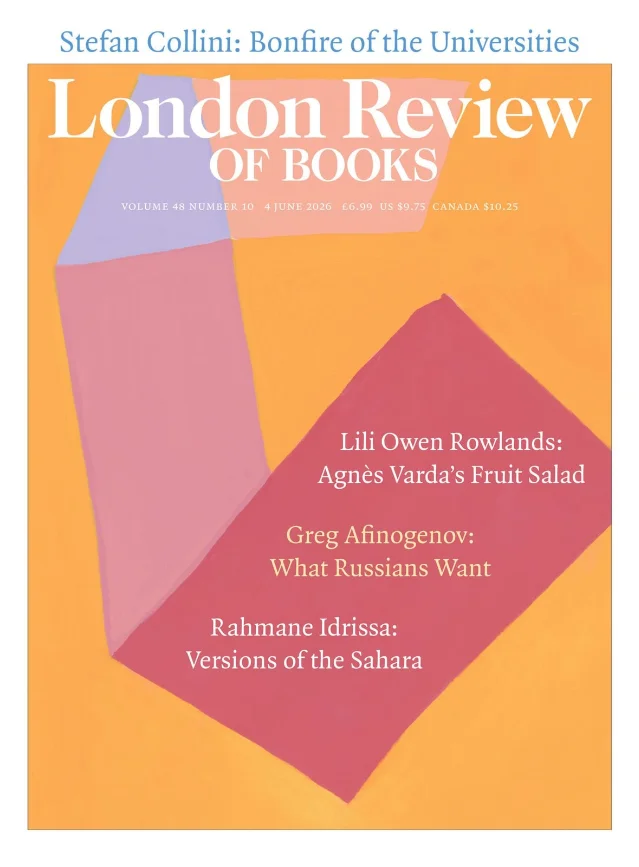 LRB v48/n10 封面,2026 年 6 月 4 日出版