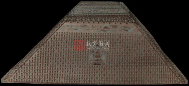 莫高窟第012窟主室东披，千佛与中央说法图