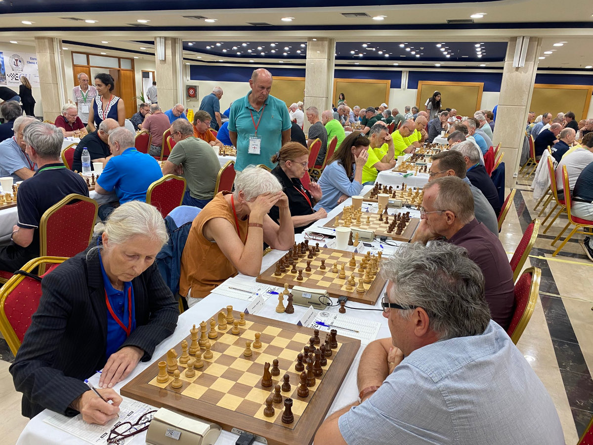 Players at the European Senior Team Championship in Hersonissos