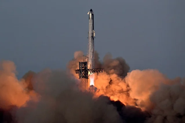 SpaceX Starship 第 10 次试飞发射画面
