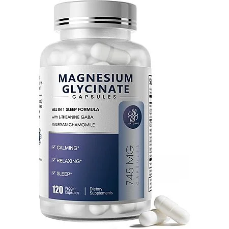 iMATCHME Magnesium Glycinate 120-count capsule bottle, product image from Slickdeals