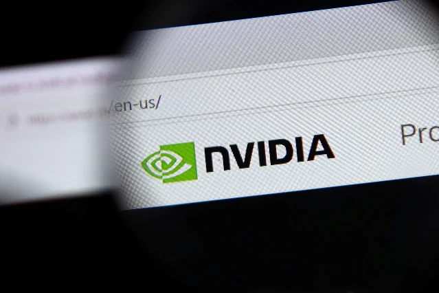 Nvidia logo on a screen