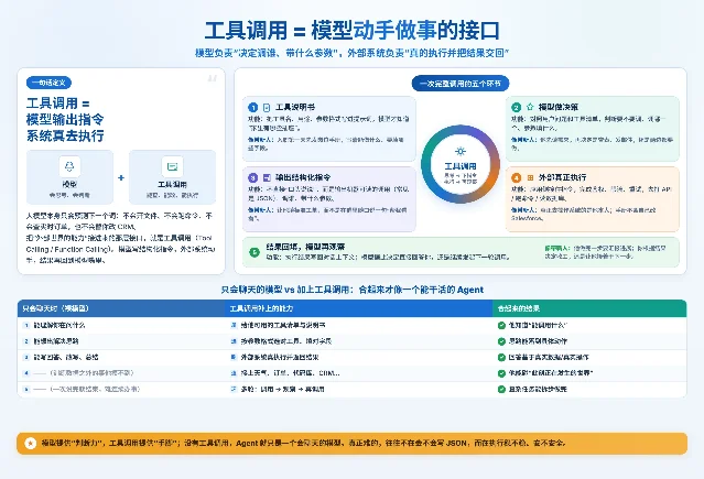工具调用：Agent 能动手做事的底层开关
