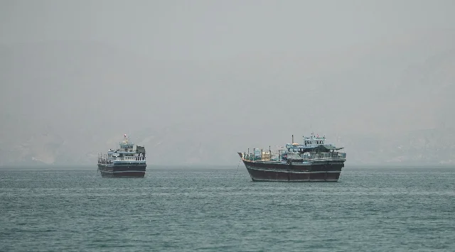 Vessels in the Strait of Hormuz