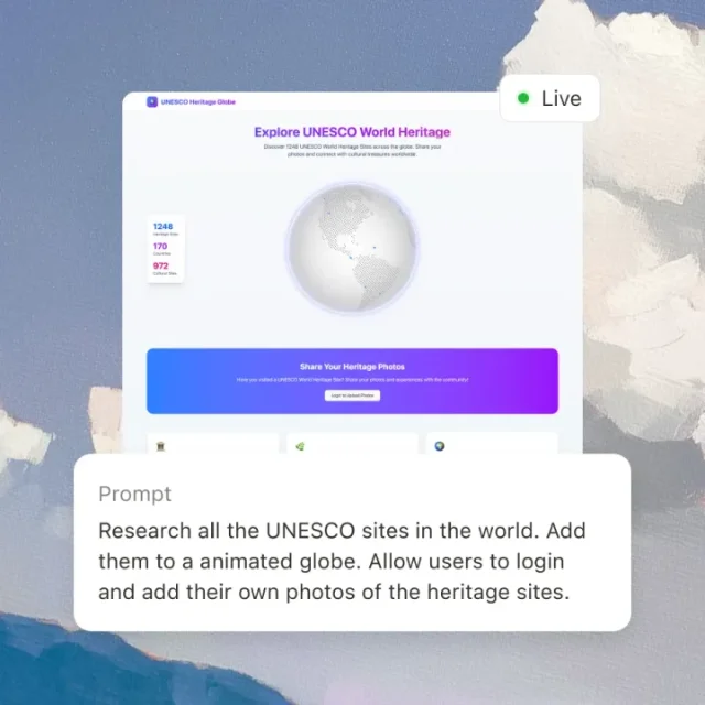 A Manus marketing screenshot presents full-stack websites as a single-prompt build flow.