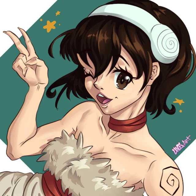 Yuzuriha from Dr. Stone, bright clean fan art with accurate character design