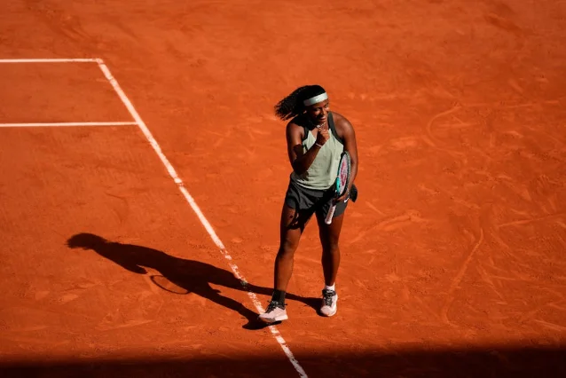 Hailey Baptiste during her R1 match at Roland Garros 2026