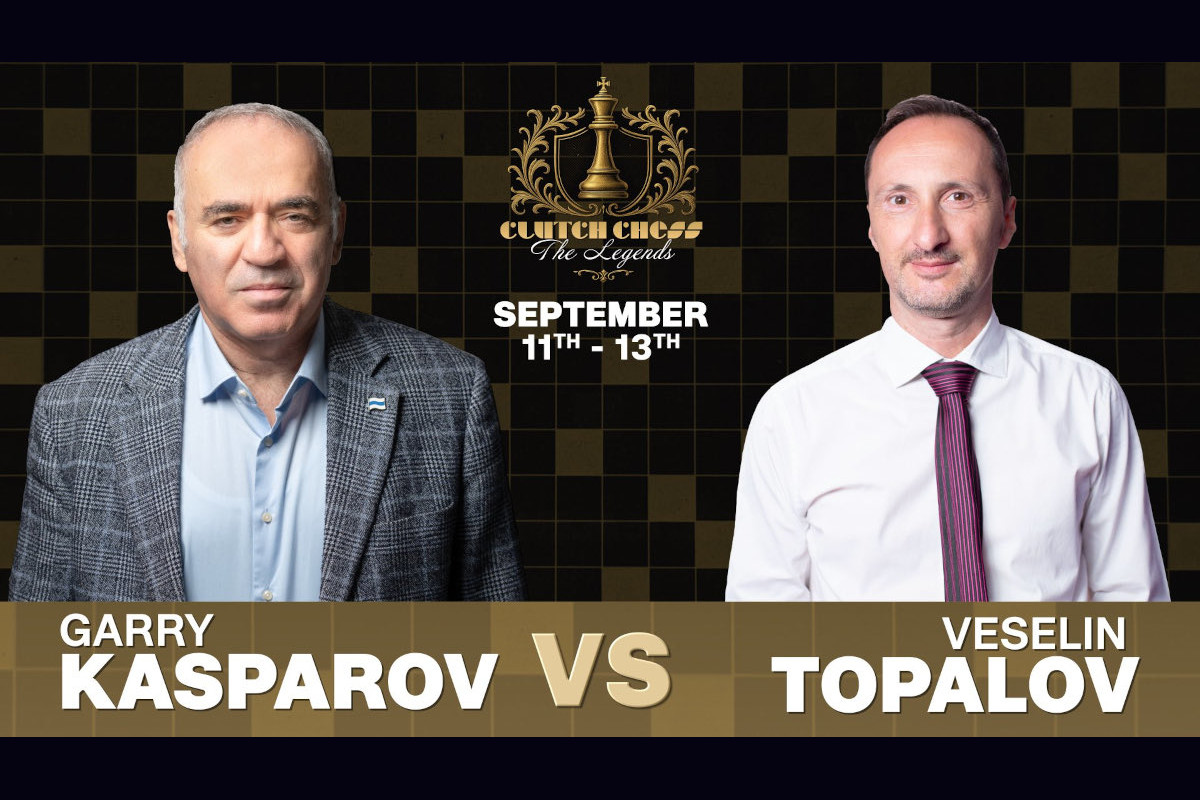 Garry Kasparov and Veselin Topalov promotional match portrait