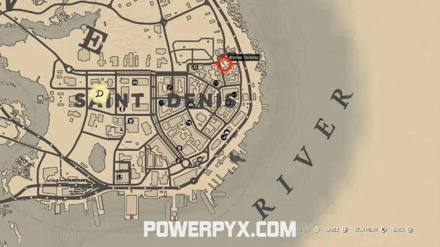 《兄弟姊妹，皆为一体》的圣丹尼斯任务位置地图