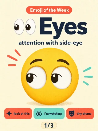 👀 Eyes: attention with side-eye