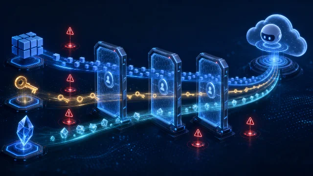 敏感研发资产经过权限闸门进入 AI 代理